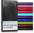 Gallery Leather Pocket Monthly Planner 2026-2027 Acadia Black