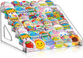 7 Tier Transparent Acrylic Button Pins Organizer Stand, Versatile Clear Acrylic Large Capacity Storage Organizer Tray Display Box for Button Pins Badges Glasses Makeup Nail Polish Graded Cards