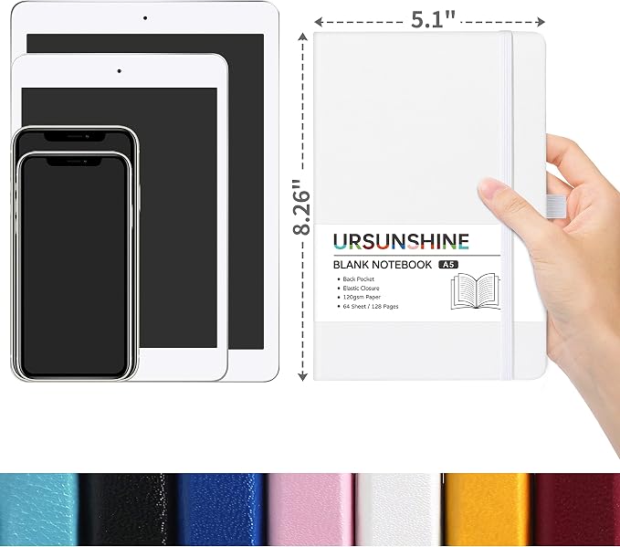 Blank Journal/Notebook - Classic Notebook/Journal with Ribbon Divider