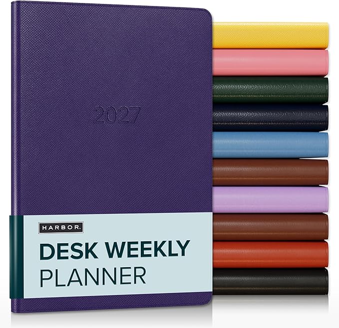 Harbor Desk Weekly Monthly Planner 2026-2027 Key West Dark Purple