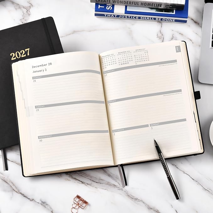 Vondafe 2027 Planner Weekly and Monthly, Jan. 2027 - Dec. 2027, 9" x 11"