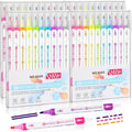 Zhehao 40 Pcs Erasable Highlighters Set, 10 Assorted Pastel Colors