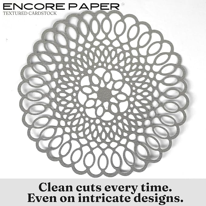 Cement—12x12 Textured Cardstock | 80lb Textured Gray Scrapbook Paper | Premium Cardstock for Cricut Cutting | 25 Sheets