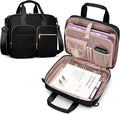 3 Ring Zipper Binder, 2 Inch Ring Binder Organizer Bag with Strap | Binder Bag Fits 13" Laptop & 500 Sheets, Detachable Shoulder Strap, Large Capacity Zip Up Portfolio Folder Bag for Office
