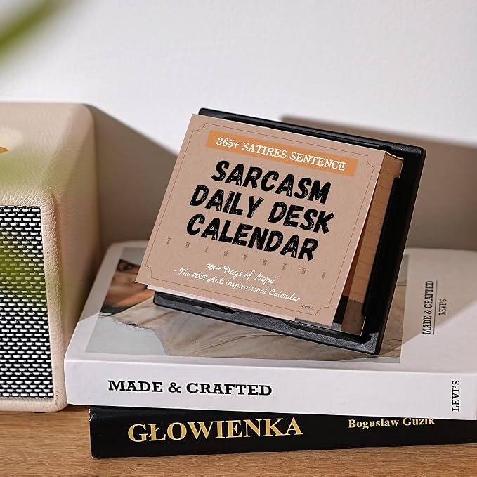 2027 Desk Calendar - Sarcastic Calendar, Jan.2027 - Dec.2027, 4.85" X 5.85"