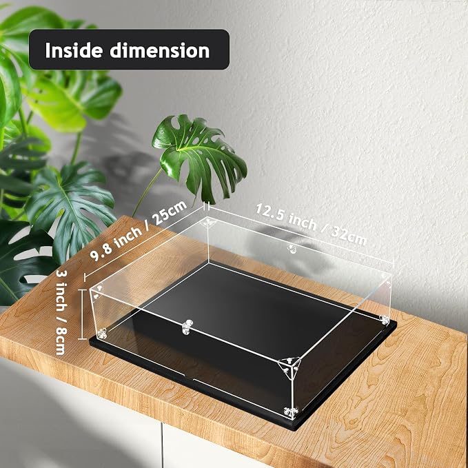 Clear Acrylic Display Case for Bible, Book Display Case, Stamp or Coin Collection Display Case Self Assemble Display Case Collectibles Acrylic Display Box(32x25x8cm, 12.6x9.8x3.1inch) | dofopo Stamp or Coin Collection Display Case Easy Assemble Boxes A...