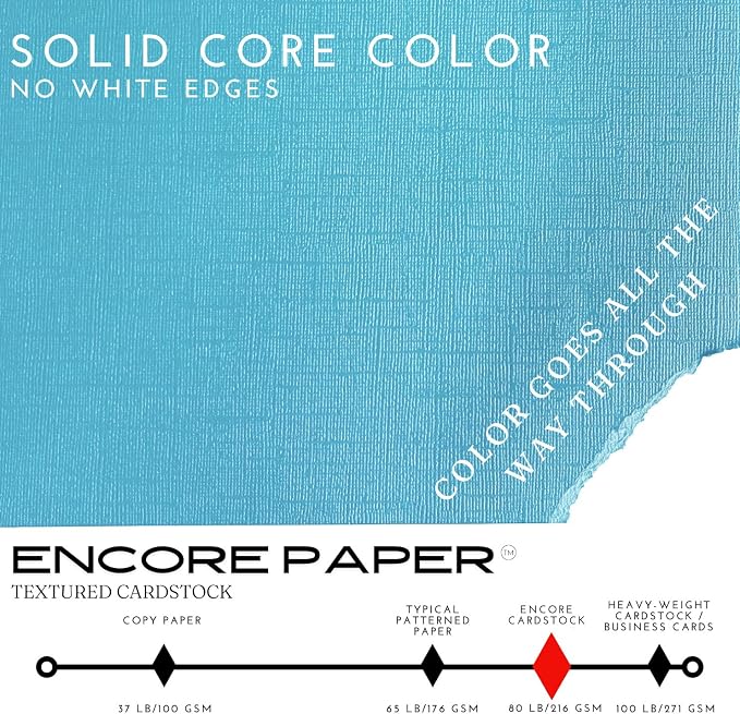 Forget-Me-Not—12x12 Textured Cardstock | 80lb Textured Blue Scrapbook Paper | Premium Cardstock for Cricut Cutting | 25 Sheets