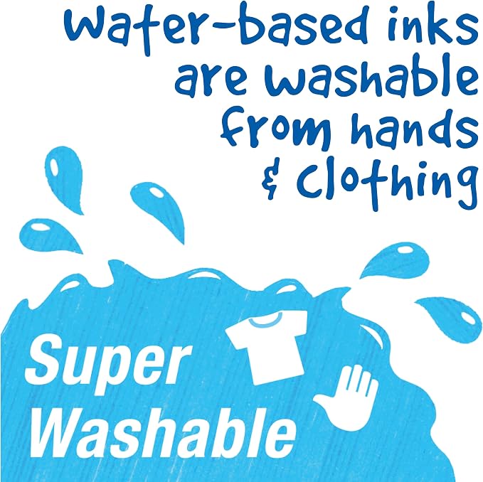 Faber-Castell Little Creatives Extra Jumbo Ultra Washable Markers for Kids - 6 Colors, Back to School Art Supplies | Summer Crafts for Kids | Art Supplies for Toddlers & Preschoolers (Ages 3+)
