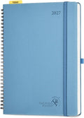 POPRUN 2027 Planner, Large 8.5" x 10.5" Weekly Calendar, Day Planner 2027