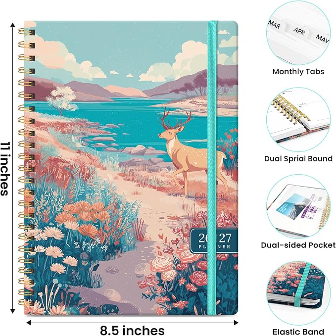 ZOTIA Planner 2026-2027 Weekly & Monthly Calendar Planner Jul 2026-Jun 2027
