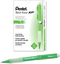 Pentel Twist-Erase Express Mechanical Pencil (0.9mm) Fashion Color, Light Green Barrel, Box of 12 (QE419K)