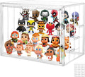 Acrylic Display Case for Figures, 4-Layer Stackable Storage Box | Display Cases for Collectibles, Tool Free Assembly, High Transparency Design, Magnetic Door, Adjustable Divider