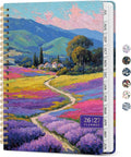 Taja Planner 2026-2027, Jul 2026-Jun 2027 Monthly & Weekly Calendar Planner | 6.3" x 8.5", Hardcover Academic Calendar, Teacher Student Agenda Book with Tabs, School Office Supplies, Sienna Meadows