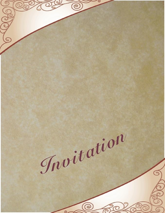 100 Old Age Parchment Paper for Writing - 60# Text (=24# Bond) Sheets - 8.5 X 11 Inches Standard Letter Flyer Size - Not Card Weight - Vintage Colored Old Parchment Look