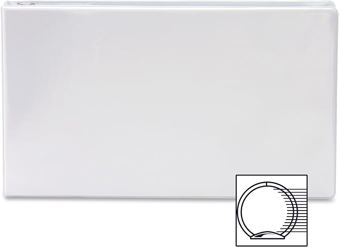 Business Source Tabloid-Size Round Ring Reference Binder - 2" Binder Capacity - Tabloid - 11" x 17"