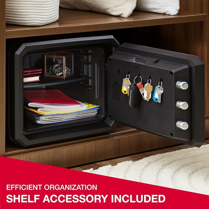 SentrySafe Large 0.81 Cubic Feet Fireproof Safe with Dial Combination Lock for Home or Office Protects Money, Documents, or Other Valuables, FPW082K