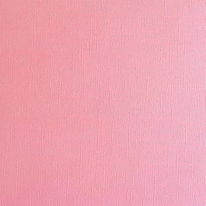 Rosy Cheeks—12x12 Textured Cardstock | 80lb Textured Pink Scrapbook Paper | Premium Cardstock for Cricut Cutting | 25 Sheets