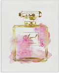 Stupell Industries Glam Perfume Bottle Gold Pink Stretched Canvas Wall Art, Proudly Made in USA for Living Room | Stupell Industries | 16 x 20 Inches, Easy to Hang and Sturdy, Made in USA, by Amanda Greenwood