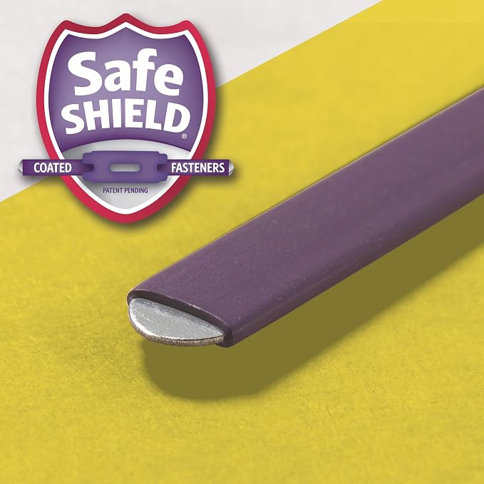 Smead Pressboard Classification File Folder with SafeSHIELD Fasteners, 3 Dividers, 3" Expansion, Legal Size, Yellow, 10 per Box (19098) (Pack of 1)
