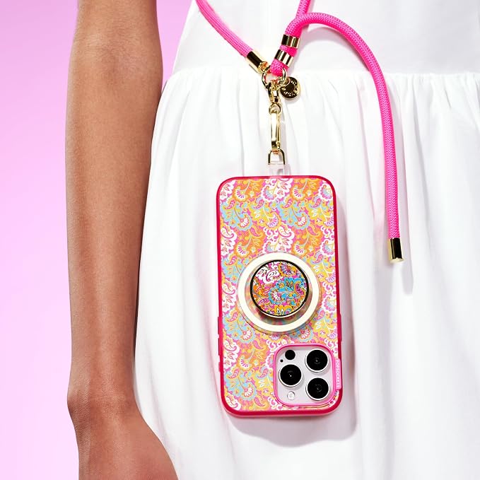 PopSockets Wristlet Phone Strap, Wrist Strap, Light Pink - Paracord Boca Pink