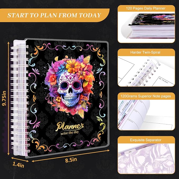 Arundhati Planner 2026-2027, 18 Months Large Daily Weekly Monthly Organizer