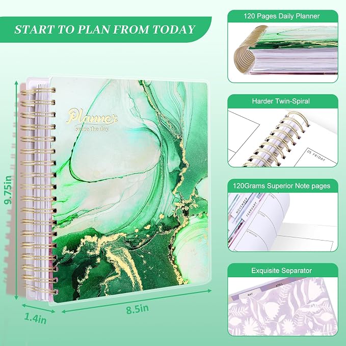 Arundhati Planner 2026-2027, 18 Months Large Daily Weekly Monthly Organizer