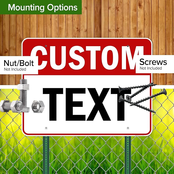 Custom Sign, Custom Sign for Business, Indoor/Outdoor use. 36x48 Inches, Rust Free DiBound, Fade Resistant, Made in USA by My Sign Center (Header)