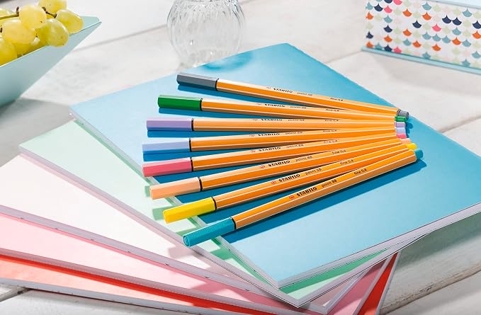 STABILO - point 88 - Fineliner - Pack of 18 - Assorted Trendy colors