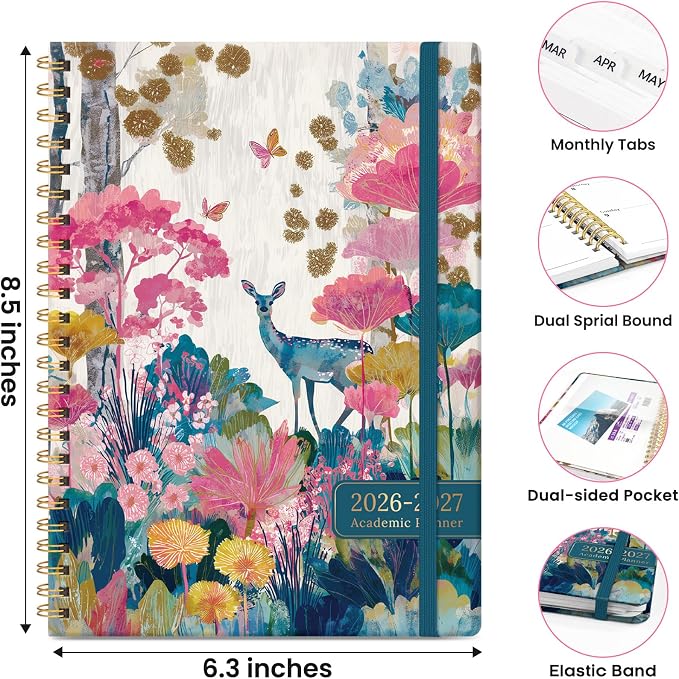 ZOTIA Planner 2026-2027, Jul 2026-Jun 2027 Weekly & Monthly Calendar