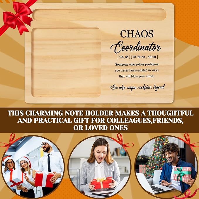 20 Pcs Back to School Teacher Appreciation Gifts Bulk Wooden Sticky Note Holder Motivational Thank Your Gift Inspirational Sticky Notes for Teacher Back to School (Coordinator)