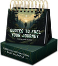 Inspirational Gifts for Men, Motivational Desk Calendar, 366 Daily Quotes | Office Gifts for Men, Perpetual Motivational Flip Calendar, Executive Desk Decor, Daily Leadership Quotes & Mindset