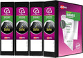 Avery Durable View 3 Ring Binder, 2 Inch Slant Rings, 4 Black Binders (17031)