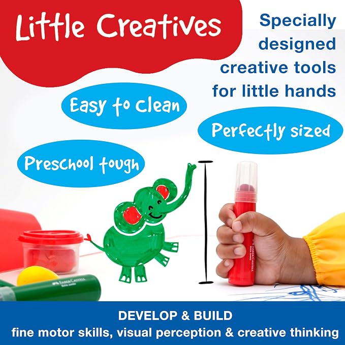 Faber-Castell Little Creatives ArtPlay Set, 15 Piece Kids Art Set