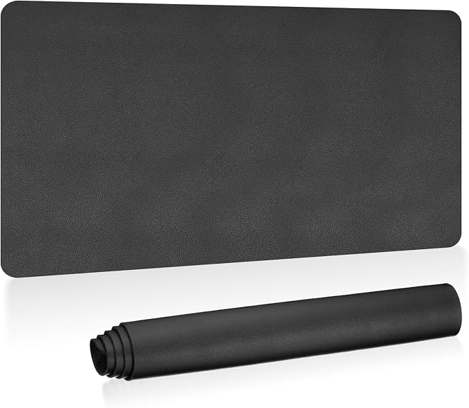 PATIKIL Desk Mat, 31"x15" Non-Slip Waterproof PU Leather Desktop Protector Cover Dual Sided Pad for Office & Home, Black