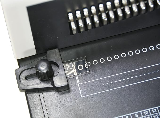 Coilbind S25A Spiral Coil Binding Machine - 4:1 Pitch – 20 Sheet Capacity | Hole Punch with Electric Coil Inserter – Adjustable Margins & Disengaging Pins – Free Crimper Tool & 100 Coils