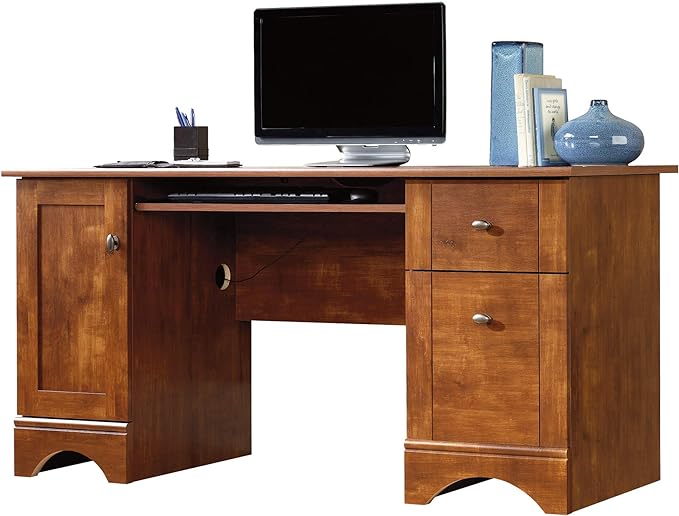 Sauder Engineered Wood Computer Desk in Brushed Maple