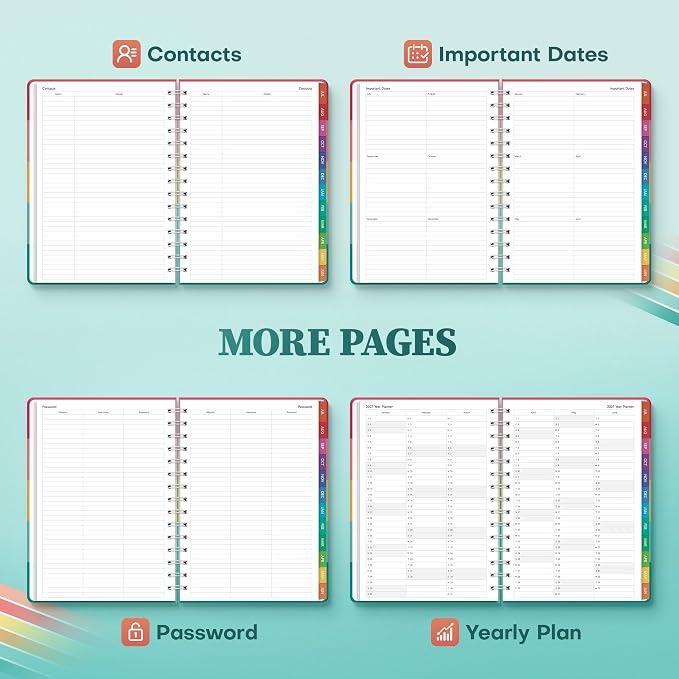 Planner 2026-2027 Weekly & Monthly Academic Planner, 6" x 8.3"
