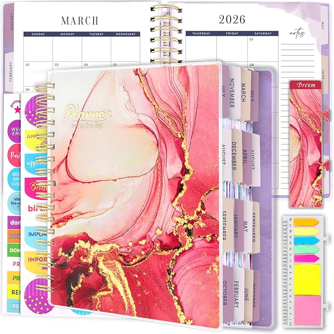 Arundhati Planner 2026-2027, 18 Months Large Daily Weekly Monthly Organizer
