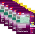 Avery Matte Frosted Clear Address Labels for Laser Printers, 2" x 4", 500 Labels, 5 Packs (5663)