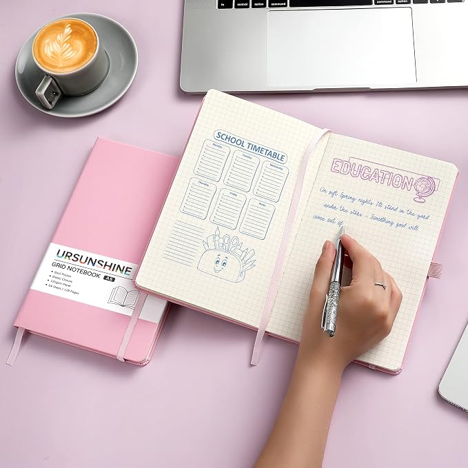 Graph Grid Paper Notebook/Journal - Classic Journal/Notebook, 5.3" x 8.26"