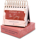Motivational Desk Flip Calendar with 366 Daily Affirmations, Gift for Women | Inspirational Perpetual Desk Calendar, Daily Motivational Quotes, Positive Affirmations, Reflection Prompts, Office Decor