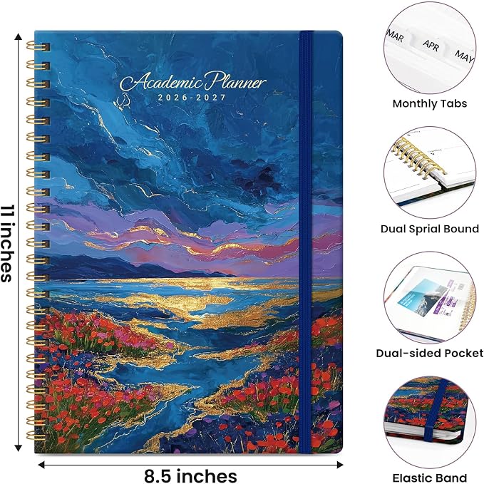 ZOTIA Planner 2026-2027, Jul 2026-Jun 2027 Weekly & Monthly Calendar