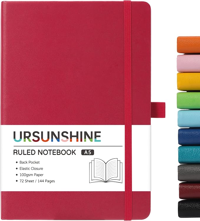 Ruled Notebook/Journal - Classic Lined Journal/Notebook, 5.3" x 8.26"