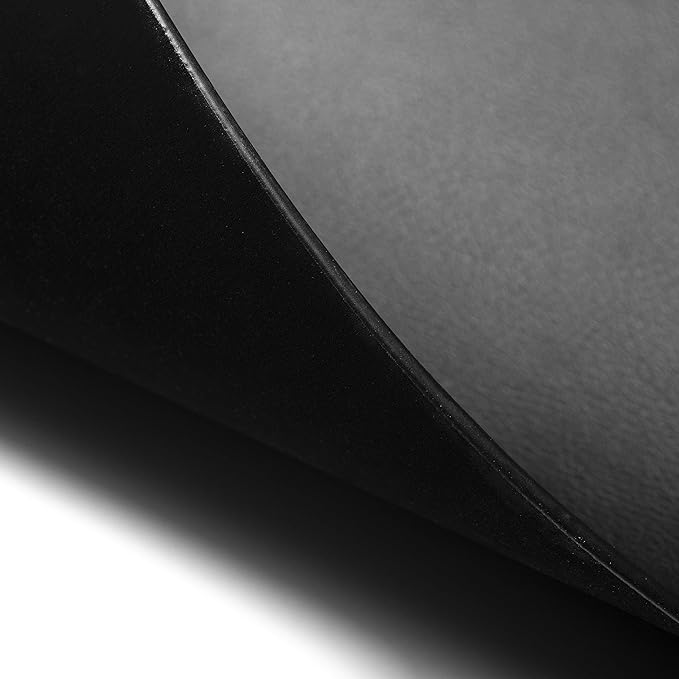 Nekmit Leather Desk Blotter Pad 36 x 20 Inches, Flat, Non-Slip, Waterproof, Black