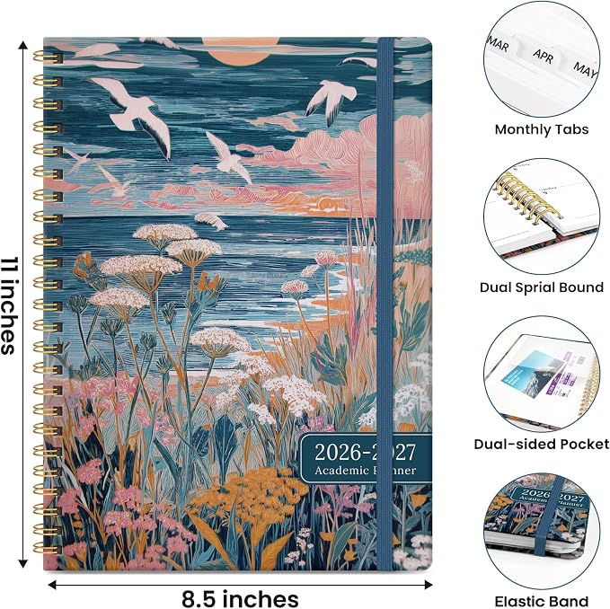 ZOTIA Planner 2026-2027 Weekly & Monthly Calendar Planner Jul 2026-Jun 2027