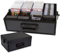 All In One Trading Card Storage Box - Graded Cards Toploader and One Touch Card Holder Sports Cards Case with Removable Lid - Fits Graded Slabs, Toploaders and Magnetic Cases