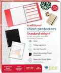 C-Line Traditional Standard Weight Poly Sheet Protectors, Clear, 8.5 x 11 Inches, 100 per Box (03213) (Pack of 10)