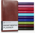 Gallery Leather Pocket Monthly Planner 2026-2027 Acadia Tan