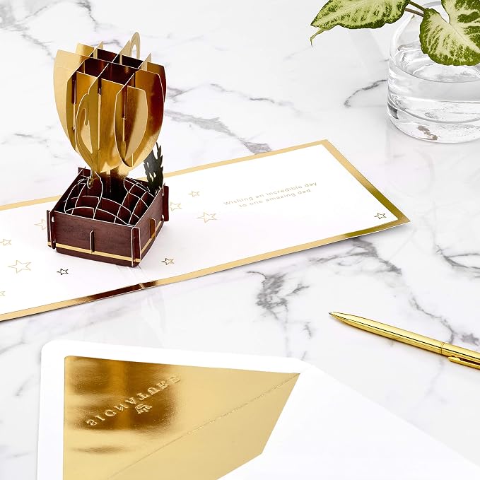 Hallmark Signature Paper Wonder Pop Up Father's Day Card (#1 Dad Trophy)