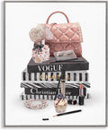 Fashion Bookstack Glam Still Life, 16 x 20 Inch Framed Giclée Print | Stupell Industries · By Ziwei Li · Ready to hang · Chic decor for bedroom · office · or living room · Made in USA